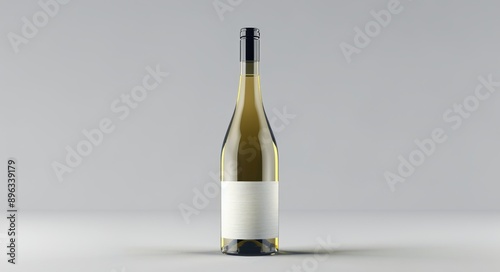 White Wine Bottle Mockup