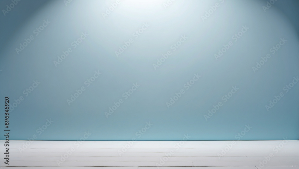 Empty space with light blue background for product display and presentation Empty space with light blue background for product display and presentation