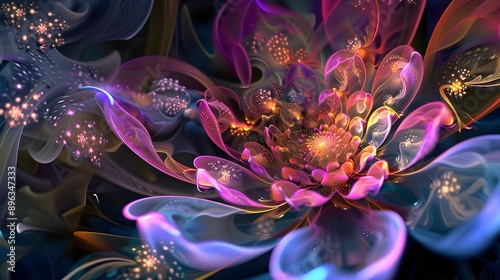 Flower fractal design