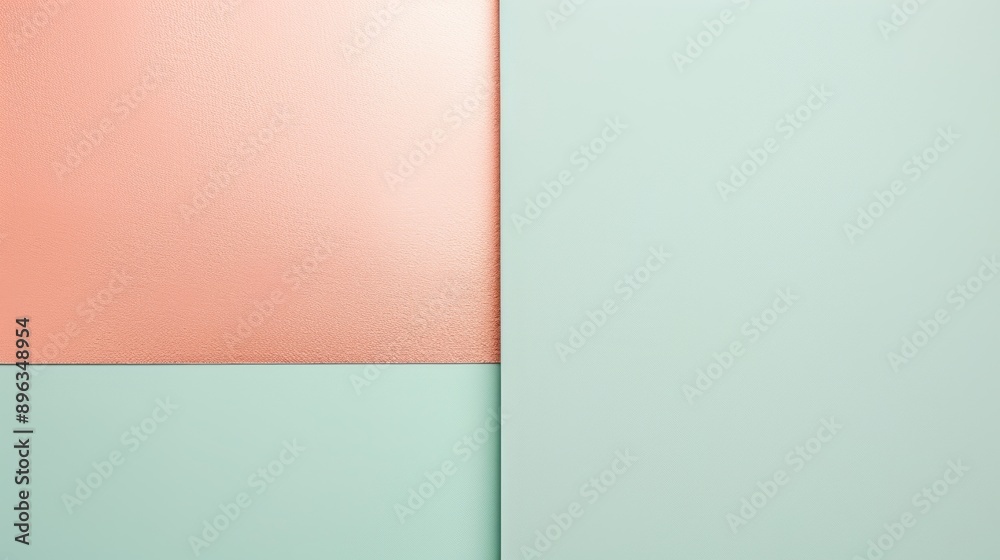 Minimalist background showing a geometric composition of pastel pink and blue paper, creating a soothing and modern aesthetic Minimalist background showing a geometric composition of pastel pink and blue paper, creating a soothing and modern aesthetic