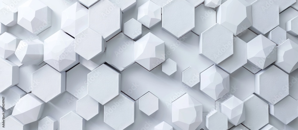 Abstract White Hexagon Pattern Abstract White Hexagon Pattern