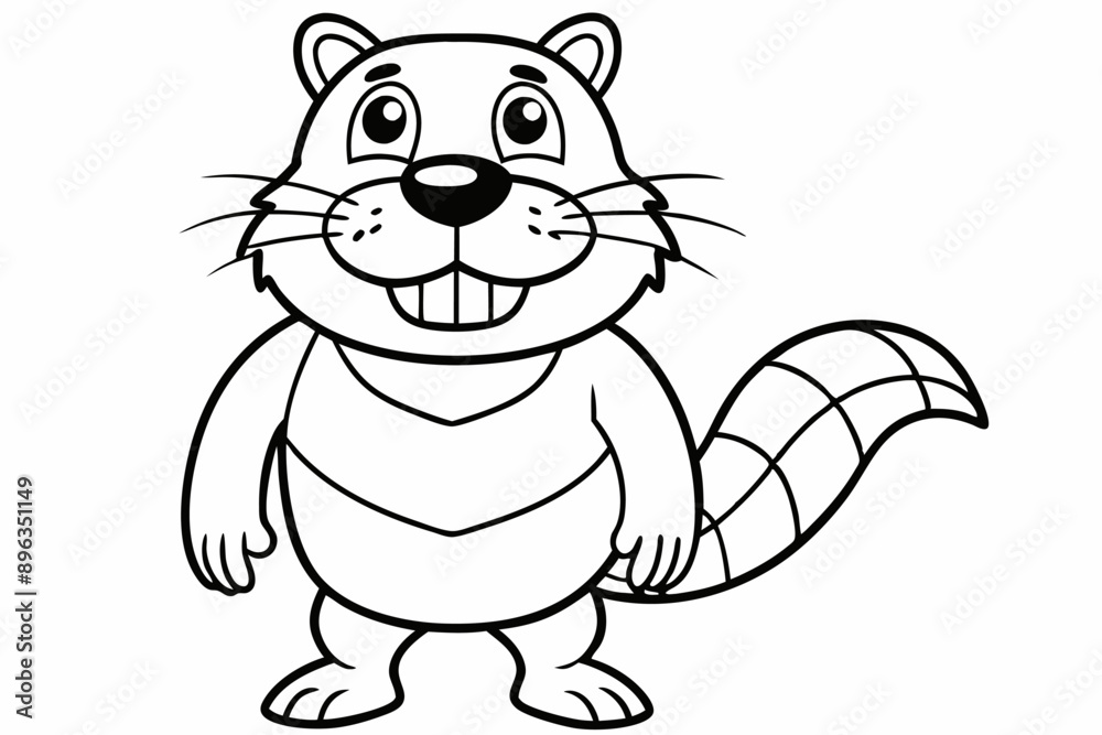 Funny Beaver with White Background Vector Illustration, Cartoons, Clipart, and Line Art Design, Funny beaver vector illustration, cartoons, clipart, and line art design with a white background. Funny Beaver with White Background Vector Illustration, Cartoons, Clipart, and Line Art Design, Funny beaver vector illustration, cartoons, clipart, and line art design with a white background.