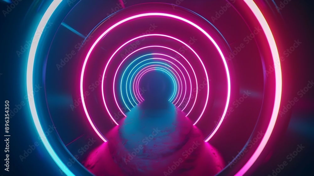 Abstract neon light streaks background Abstract neon light streaks background