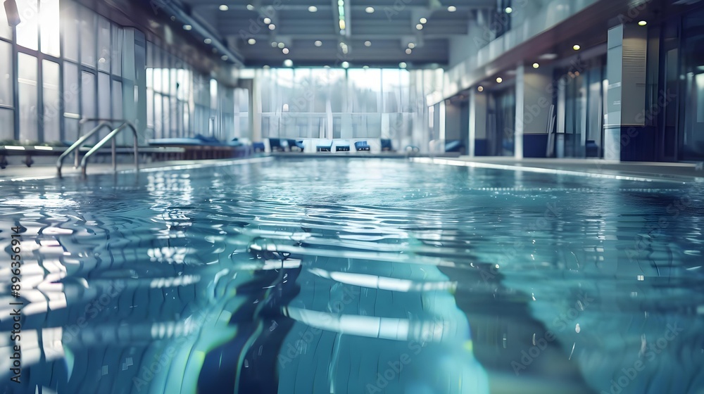 Fototapeta premium Swimming pool for swimming in the gym