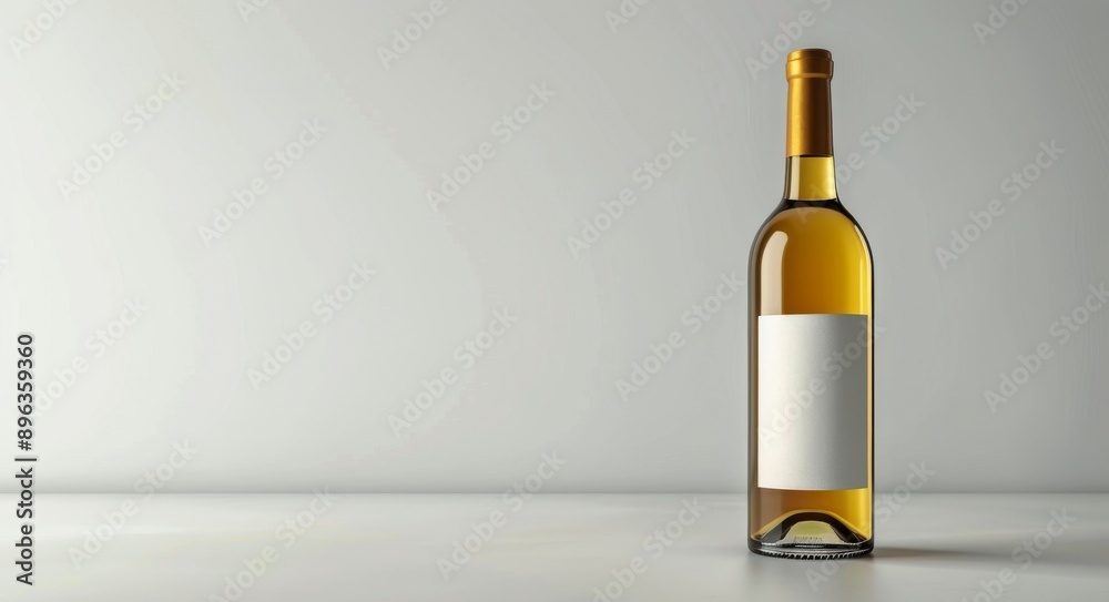 Wine Bottle Mockup On White Background Wine Bottle Mockup On White Background
