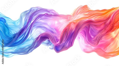 Color brush paint ribbon stroke swirl abstract splash background wave. Brush brushstroke color ribbon paint stroke flow shape wavy design paintbrush pen fluid rainbow element texture acrylic 3D line
