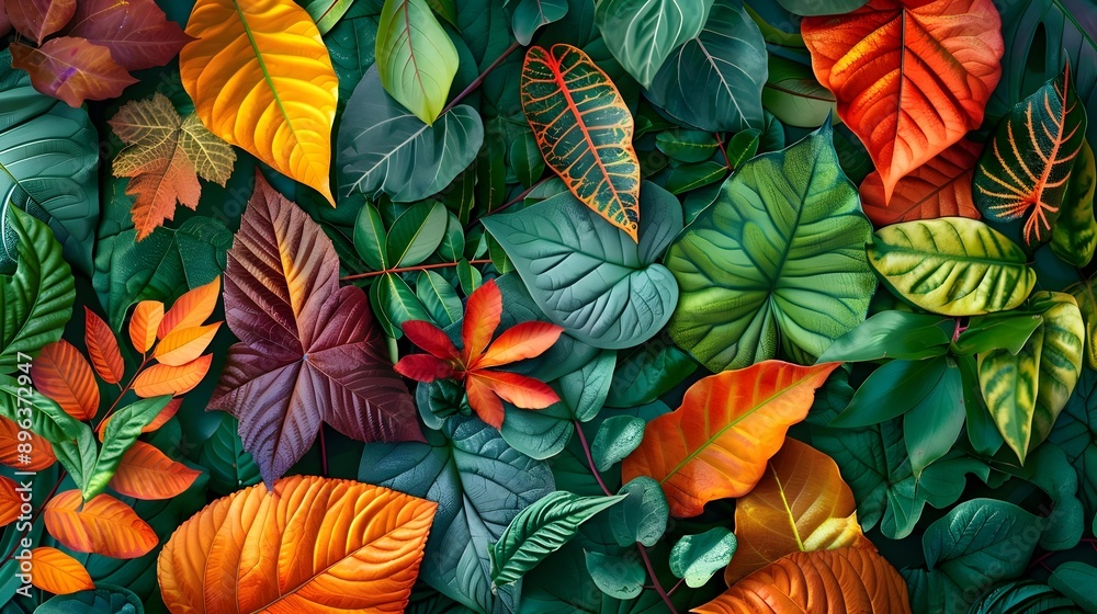 Vibrant foliage background Vibrant foliage background
