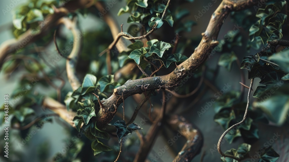 Detailed View of a Grasping Branch Bush Detailed View of a Grasping Branch Bush