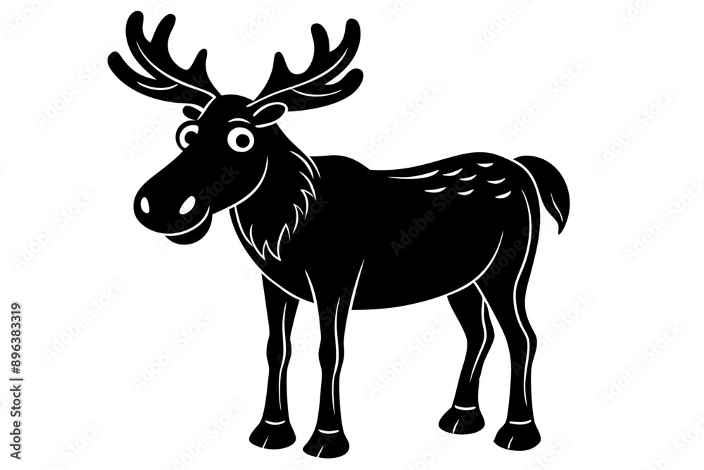 Funny Moose Vector Illustration, Cartoon, Clipart, and Line Art Design on White Background, Funny moose vector illustration, cartoon, clipart, and line art design on a white background Funny Moose Vector Illustration, Cartoon, Clipart, and Line Art Design on White Background, Funny moose vector illustration, cartoon, clipart, and line art design on a white background