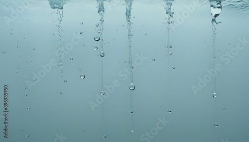 Falling Water Drop Closeup Wall Paper Design
