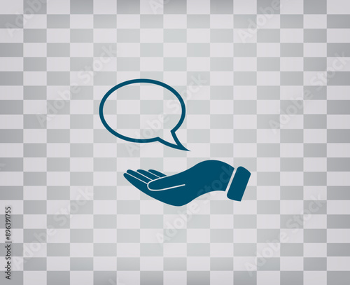 vector icon on gray background with gradient
