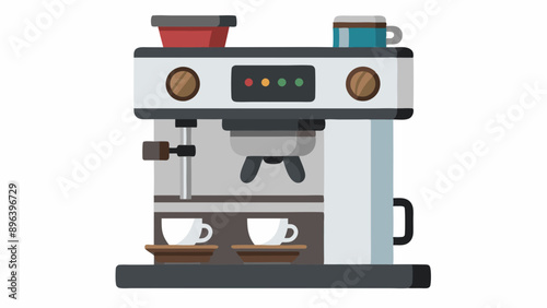 High-Quality Espresso Machine Vector Art Perfect for Coffee Maker Designs