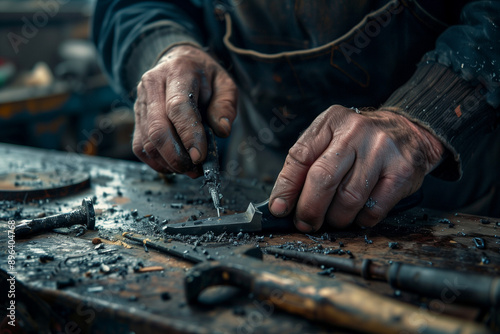 blacksmith at work