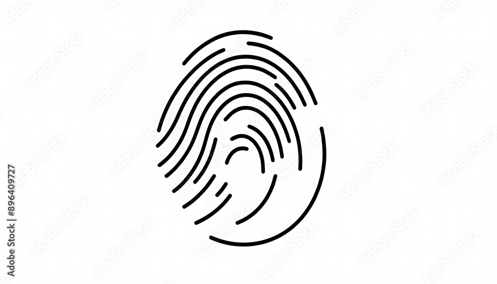 fingerprint on white fingerprint on white