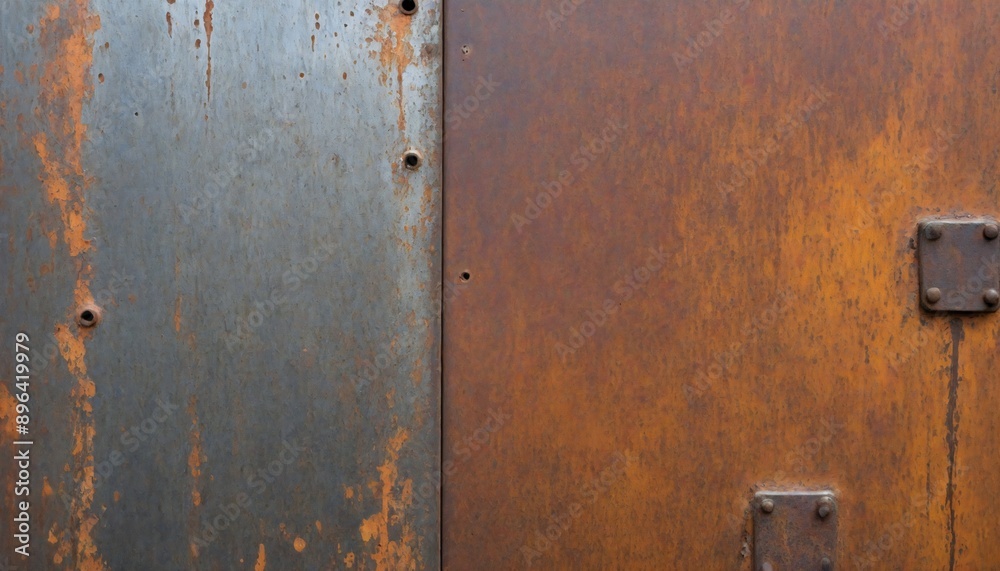 A weathered iron surface with patches of rust and wear, revealing the raw, industrial character of the metal. Multiple variations available A weathered iron surface with patches of rust and wear, revealing the raw, industrial character of the metal. Multiple variations available