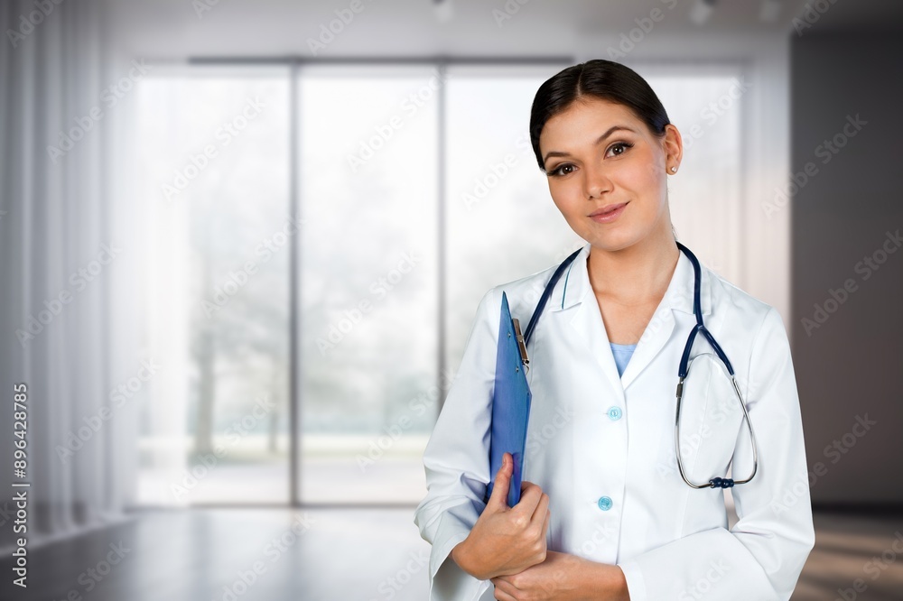 Smart professional doctor at work in clinic Smart professional doctor at work in clinic