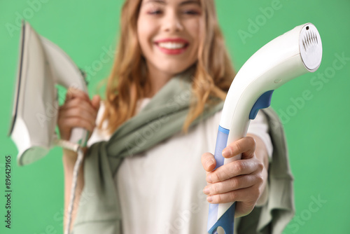 Pretty young woman with mod...