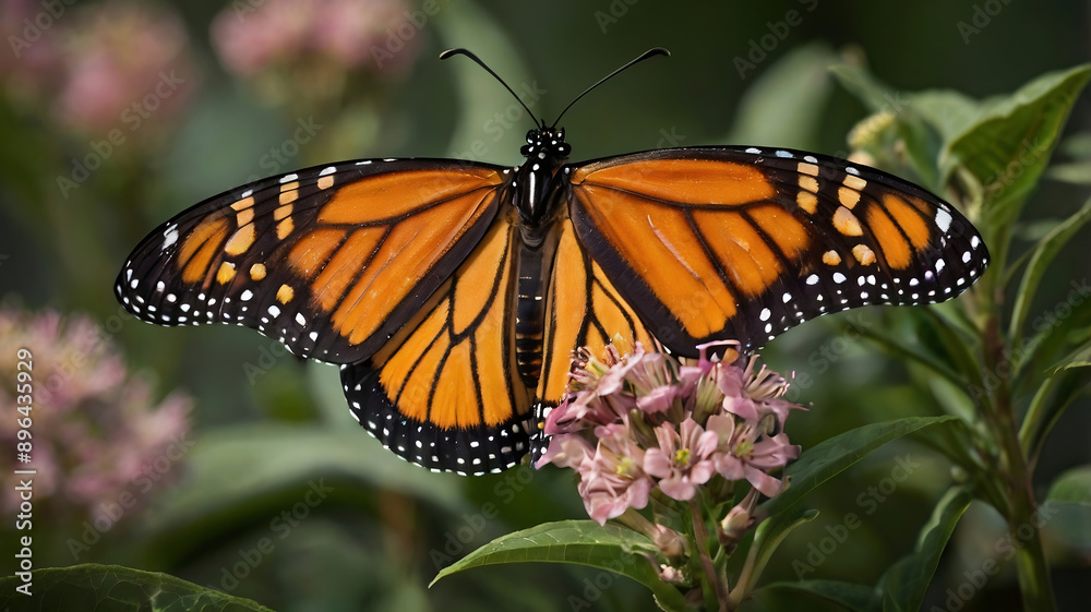 Close up of a Monarch butterfly