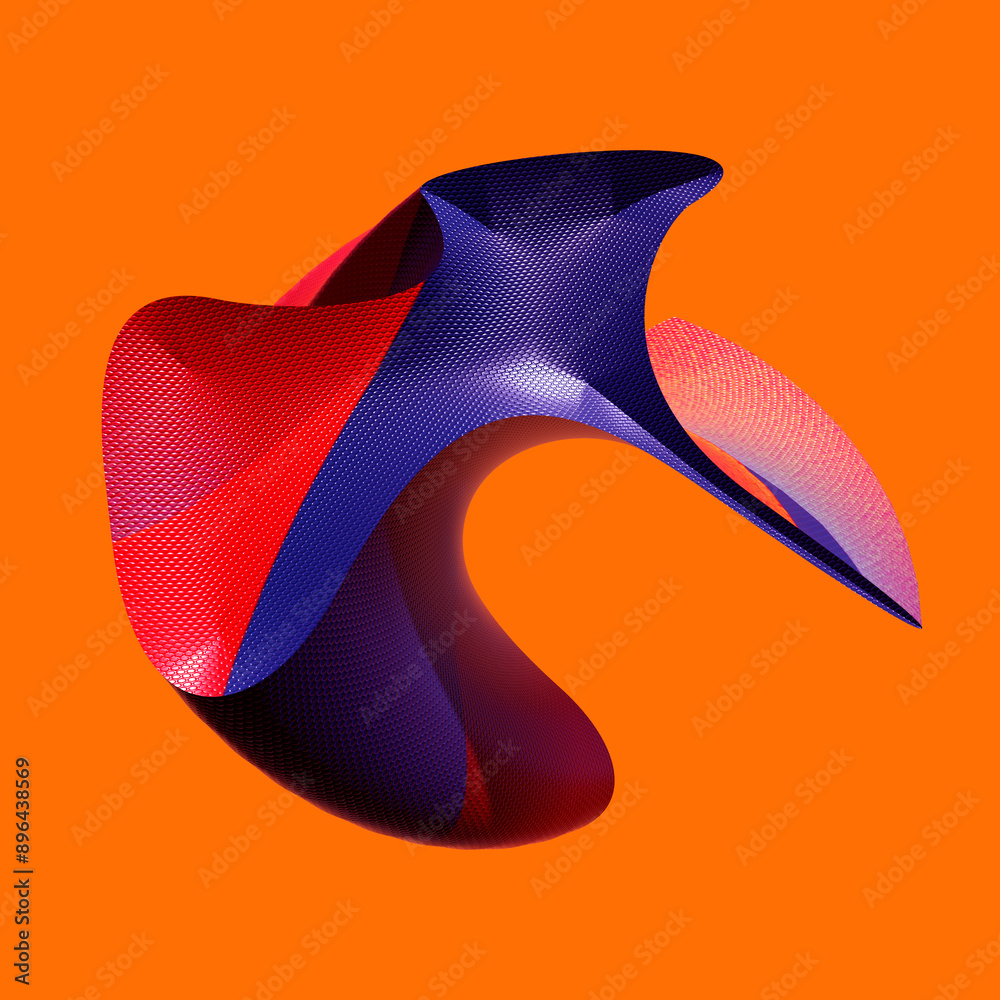 3D ABSTRACT MODERN SCULPTURE ON ISOLATED BACKGROUND 3D ABSTRACT MODERN SCULPTURE ON ISOLATED BACKGROUND