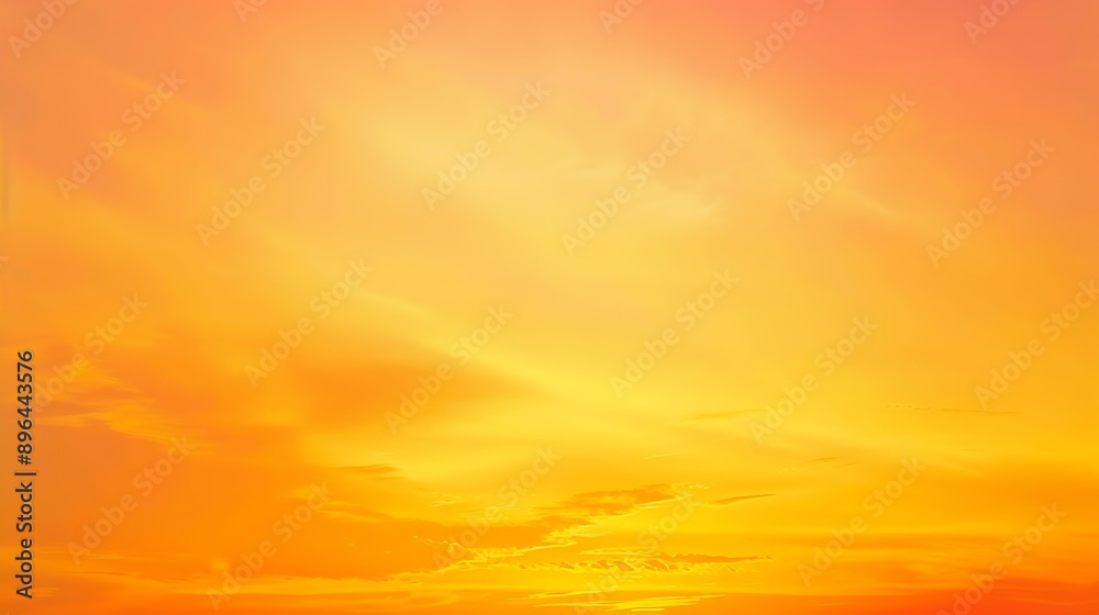 Obraz premium Gradient Overlay Orange Sky Evening Sunset Sunrise Pastel Soft Effect Background Pattern Abstract Texture Design Summer Nature Spring Light Beauty Template Yellow Pink Orange Wallpaper : Generative AI