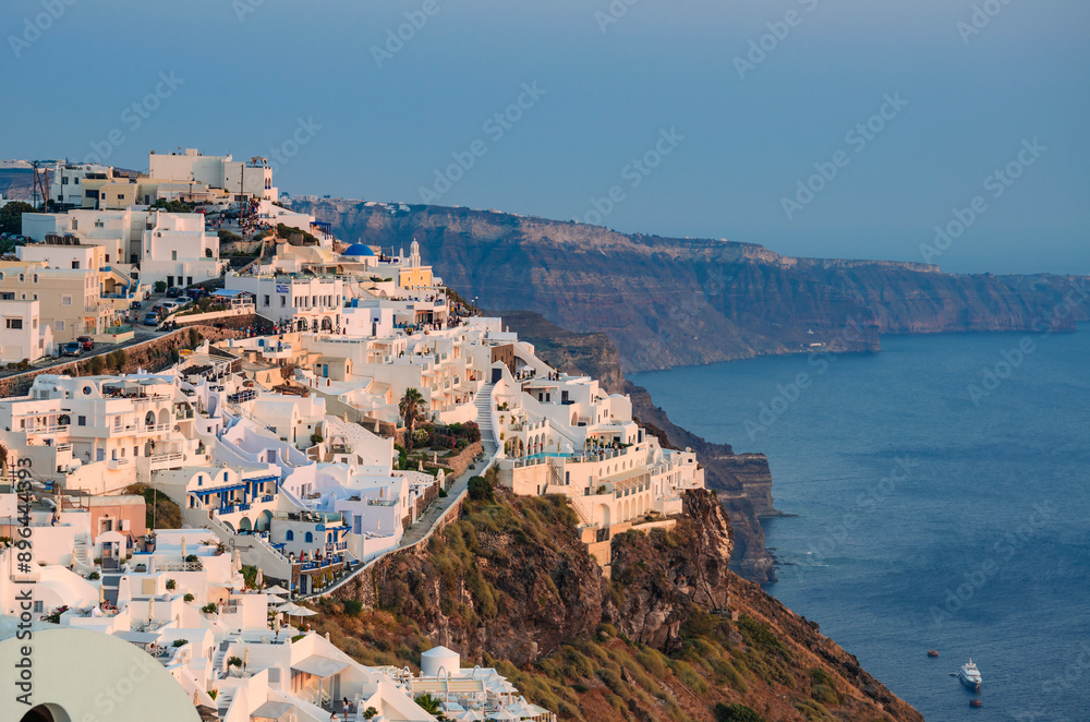 Obraz premium Amazing day view in Santorini island, Cyclades, Greece