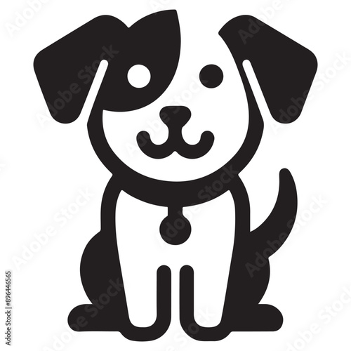 A loyal dog, with wagging tail and attentive eyes, embodies companionship and playful energy,