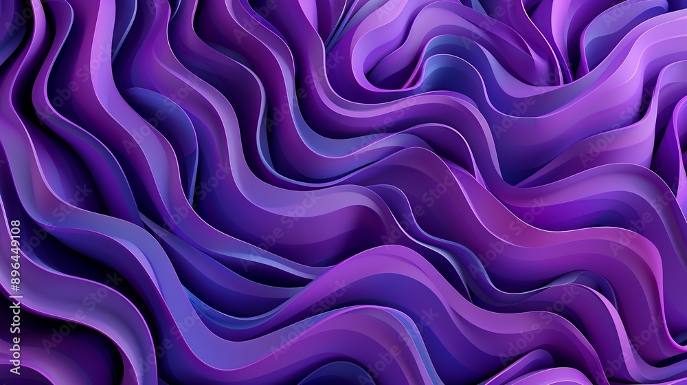 Obraz premium Purple optical seamless pattern Psychedelic 3d printed object pattern : Generative AI