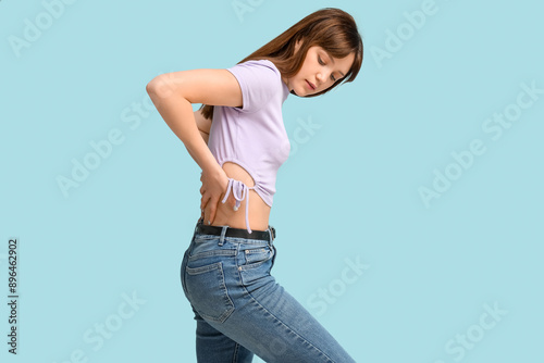 Young woman suffering from ...