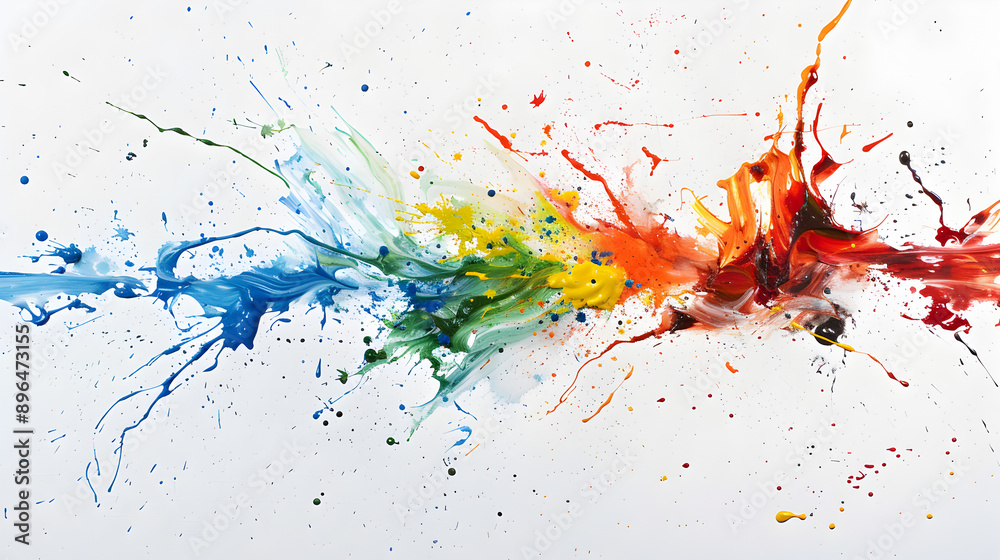A splatter of paint on a white background.
A splatter of paint on a white background.