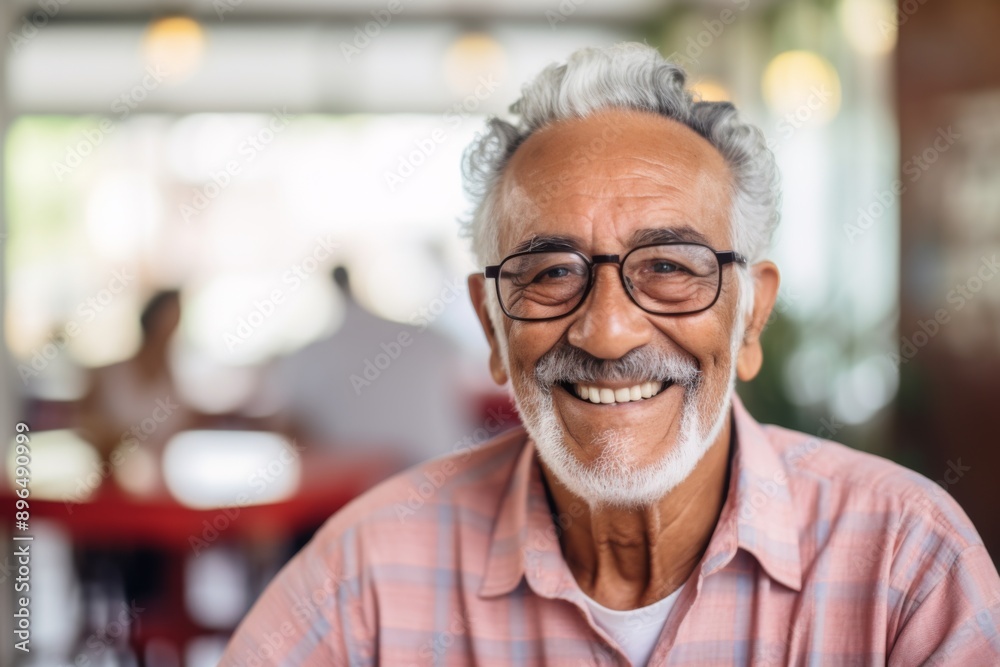 Portrait of a senior Mexican man in nursing home Portrait of a senior Mexican man in nursing home