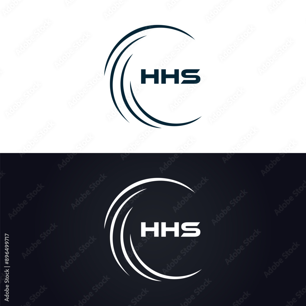 Fototapeta premium HHS logo. H H S design. White HHS letter. HHS, H H S letter logo design. H H S letter logo design in GOLD, GOLDEN LOGO, THREE, style. letter logo set in one artboard. H H S letter logo vector design.