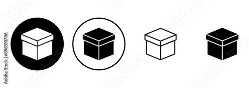 Box icon set. box vector icon, package, parcel