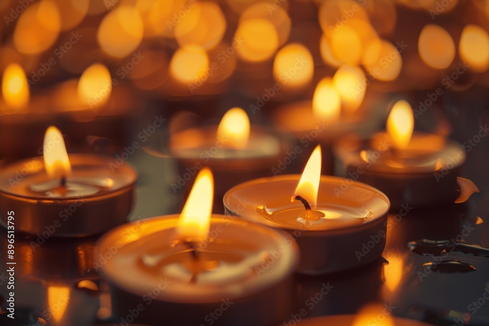 Multiple candles in limited focus Multiple candles in limited focus