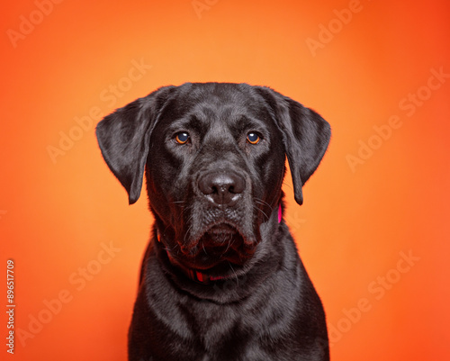 cute dog on an isolated background in a studio shot