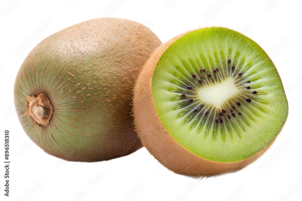 Obraz premium Two isolated kiwis