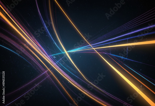 abstract light trails