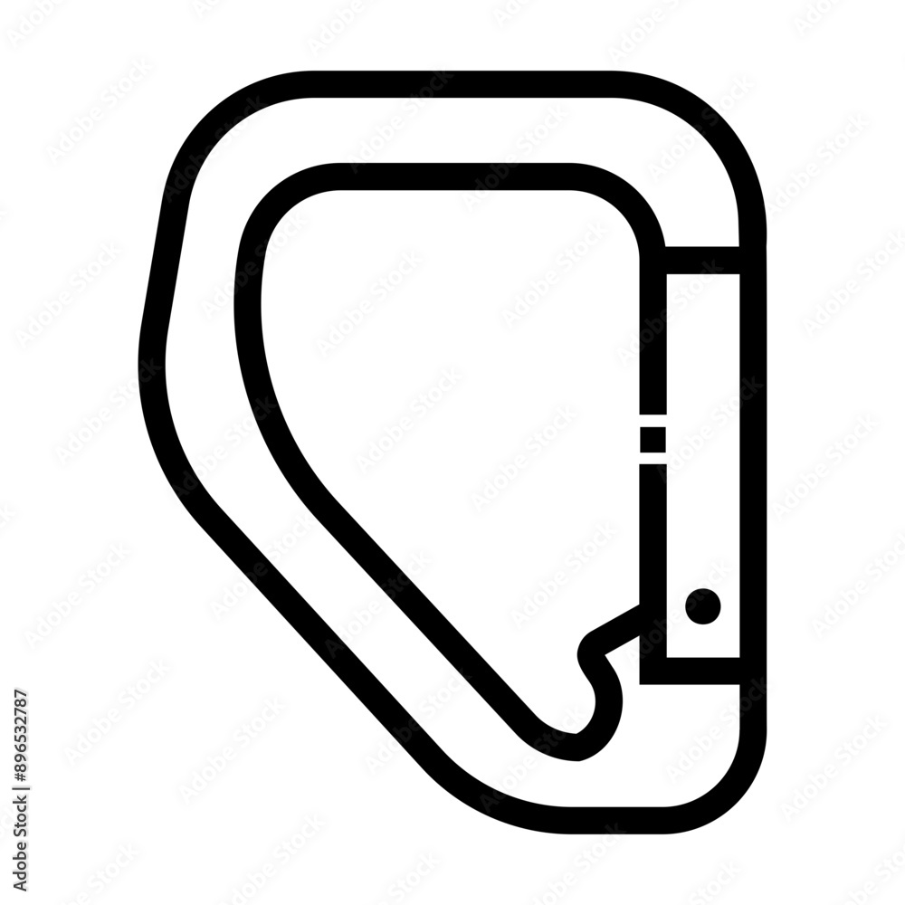rope hook Line Icon rope hook Line Icon