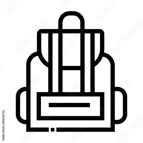 mountain bag Line Icon