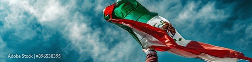 A person with a Mexican flag