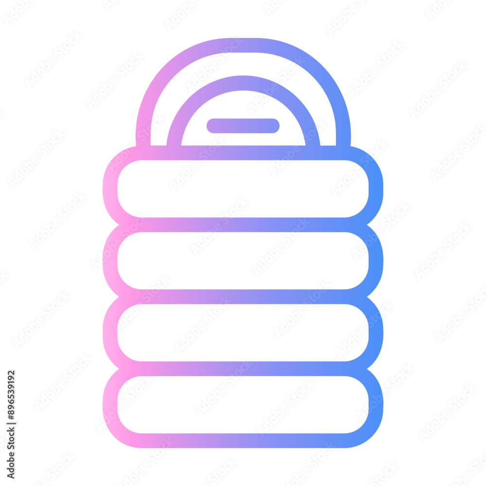 sleeping bag Line Gradient Icon sleeping bag Line Gradient Icon