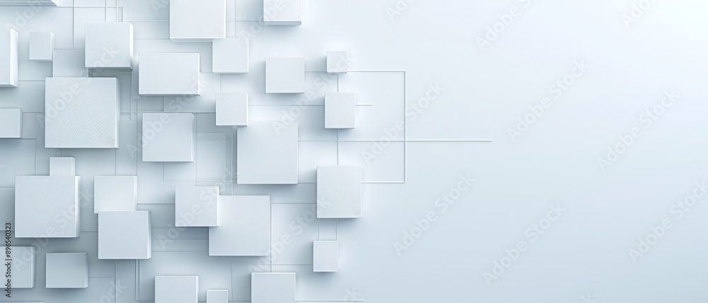 Minimalist abstract background with overlapping white squares, ideal for modern design projects and clean presentations. Minimalist abstract background with overlapping white squares, ideal for modern design projects and clean presentations.