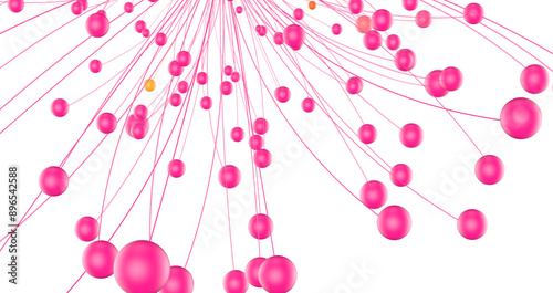 network shape. Abstract 3D ...