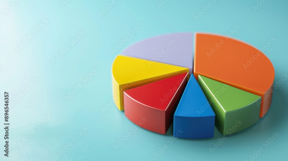 A high-resolution image of a pie chart with various business segments.