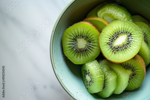 Weiki Kiwi in a bowl, Top View photo