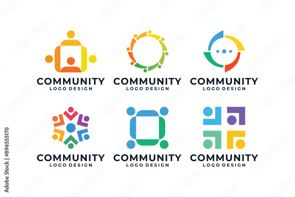 A collection of successful Unity logo designs A collection of successful Unity logo designs