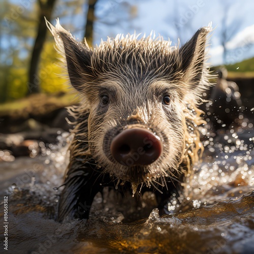 photo of the wildboar shot by national geographic photo