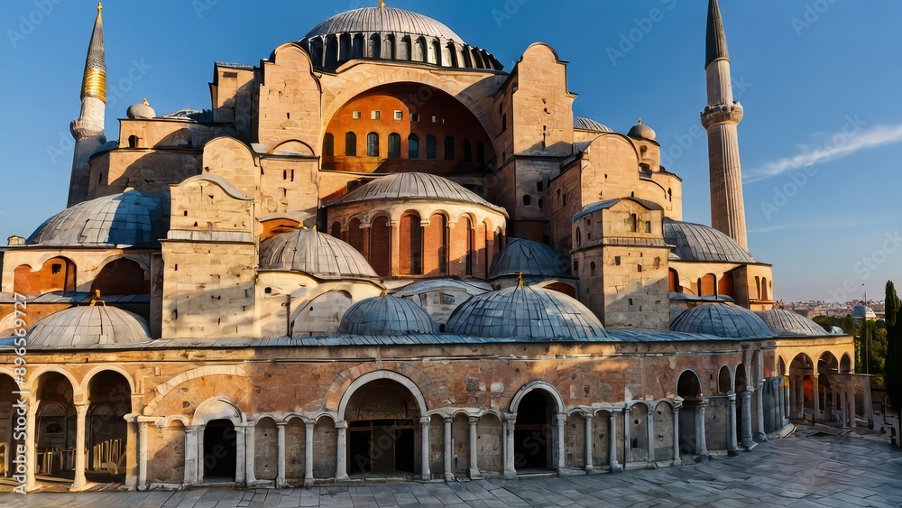 Fototapeta premium photo of hagia sophia istanbul turkey