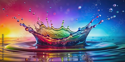 Colorful splash of water with a background, colorful,splash, water,background, vibrant, liquid, droplets, abstract, aqua, blue, red