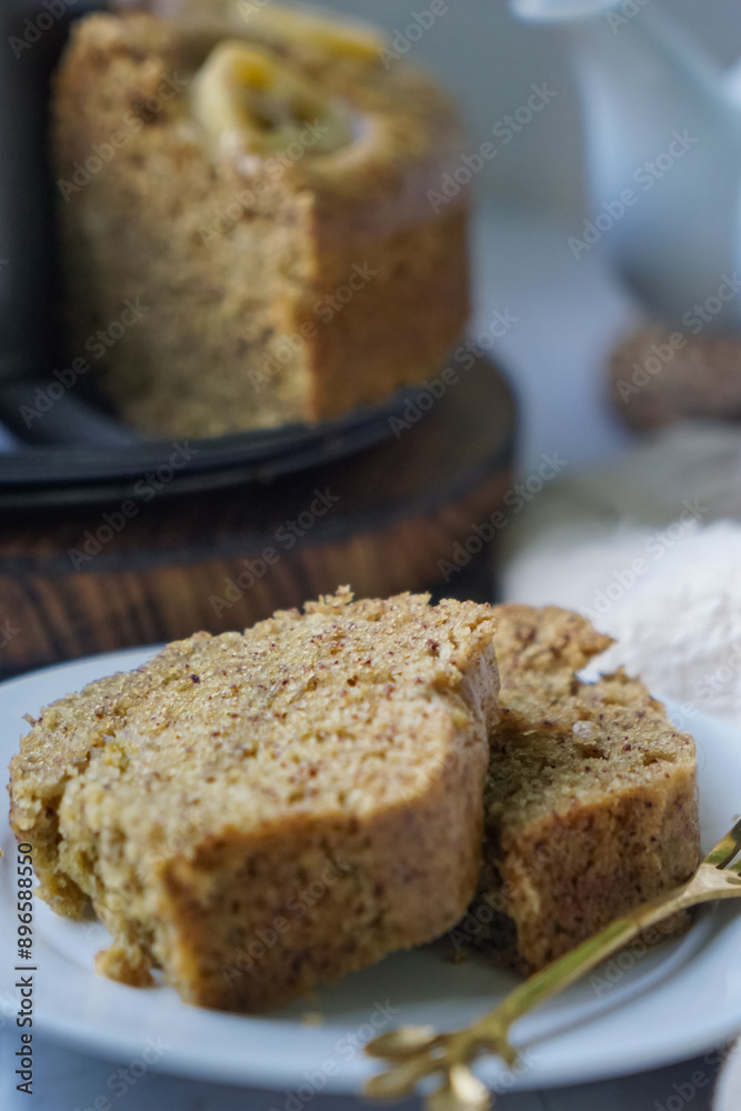 Homemade steamed sponge banana cake Homemade steamed sponge banana cake