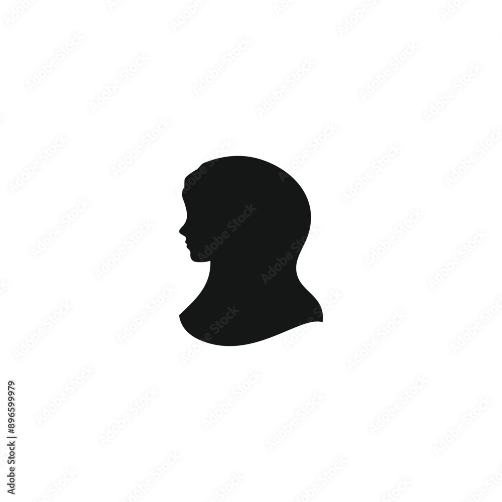 Hijab icon vector. EPS 10 editable vector Hijab icon vector. EPS 10 editable vector